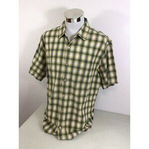 Horny Toad Plaid Shirt Button Front Mens XL